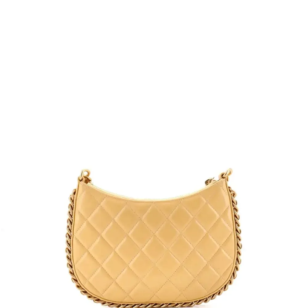 Chanel Cc Chain Around Hobo Quilted #258787C50B - Picture 3 of 6